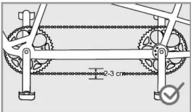 Flyer Gotour5 - Tightening the chain on a Tandem - 9