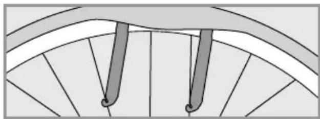 Flyer Gotour5 - Removing the tyre and inner tube - 1