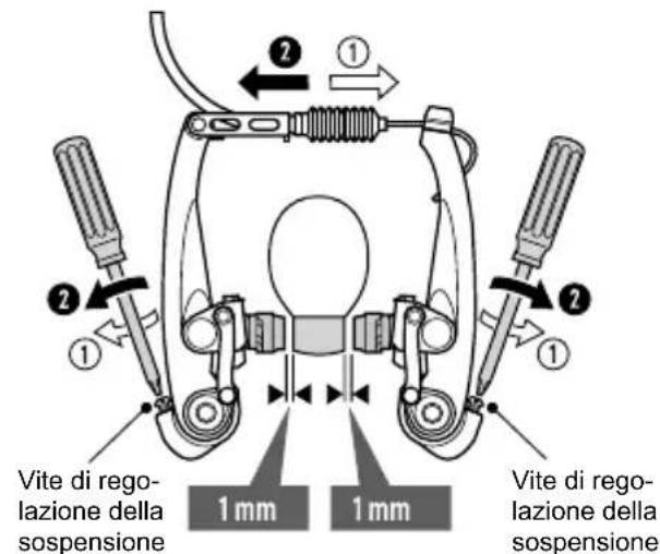 Flyer Gotour5 - Regolare la distanza della pastiglia del freno dal cerchio - 2