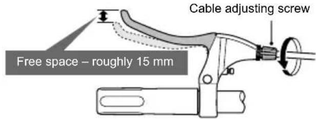 Flyer Gotour5 - Adjusting the brake pad's distance to the rim - 1