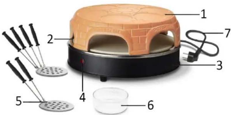 Emerio PO116100 - Description des PIECES - 1