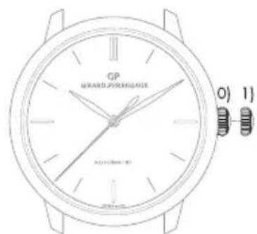 Girard-Perregaux Laureato 80189D52A23252A - Couronne à 3 positions - 1