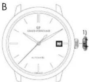 Girard-Perregaux Laureato 80189D11A43111A - Window display date - 1