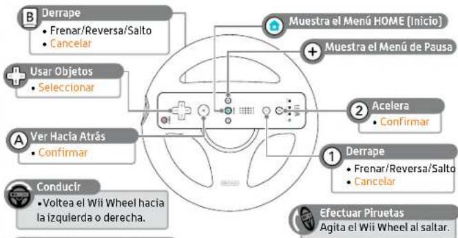NINTENDO Mario Kart Wii (Wii) - Control Remoto Wij centroid del Wij Whei - 1