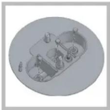 HOTPOINT-ARISTON PKL 641 D2IXHA - Replacing the nozzles on separate "double flame" burners - 2