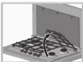 HOTPOINT-ARISTON PKL 641 D2IXHA - Cleaning the hob parts - 1