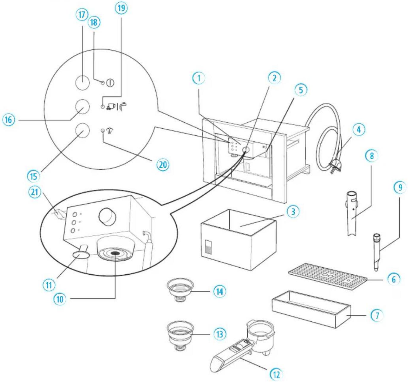 HOTPOINT-ARISTON CM 5038 IX H - ACCESSOIRES ET PIÈCES - 1