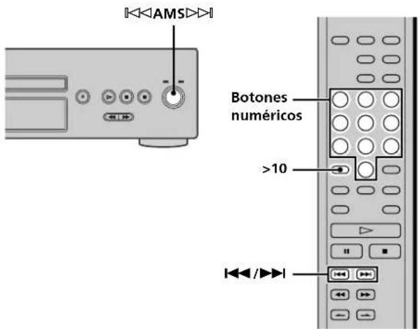 SONY SCDXB770 - Localización de una pistapecifieda - 1