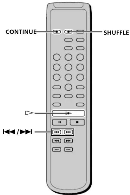 SONY SCDXB770 - Wiedergeben von Titeln in willkürlicher Reihenfolge - 1