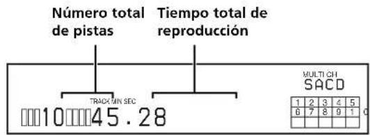 SONY SCDXB770 - Informaciónmostatada con el reproducto parado - 1