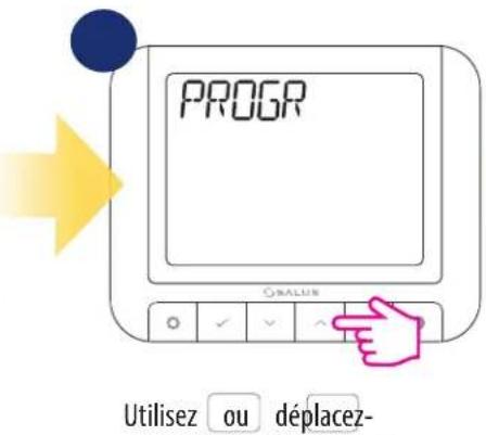 Salus RT 520 RF - Mode vacances - 2