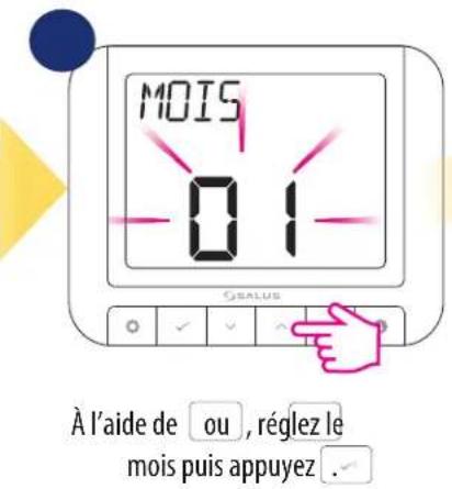 Salus RT 520 RF - Heure/Date - 8
