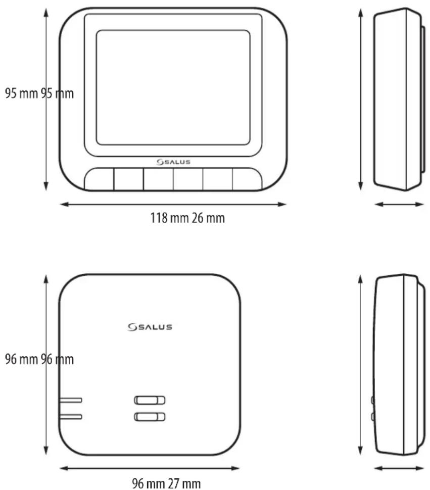 Salus RT 520 RF - Informations techniques - 1