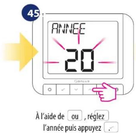 Salus RT 520 RF - Mode vacances - 4