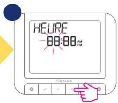 Salus RT 520 RF - Première séquence de mise sous tension et configuration - 7