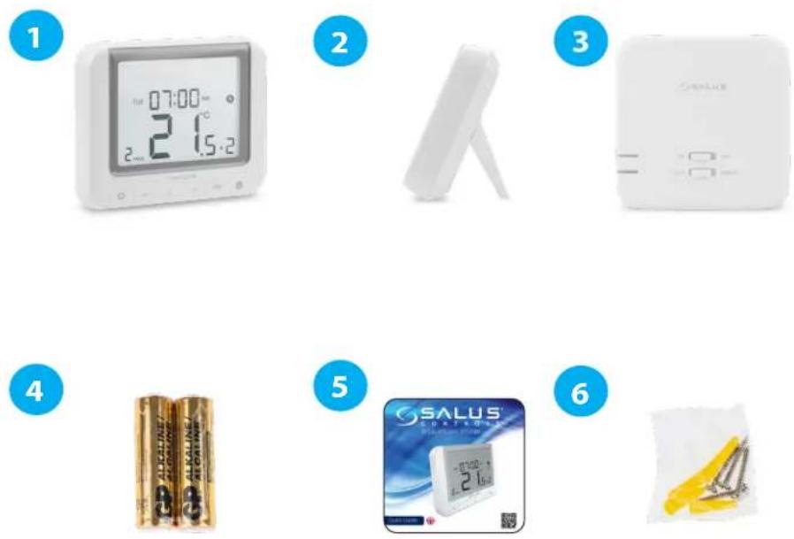 Salus RT 520 RF - Contenu de l'emballage - 1