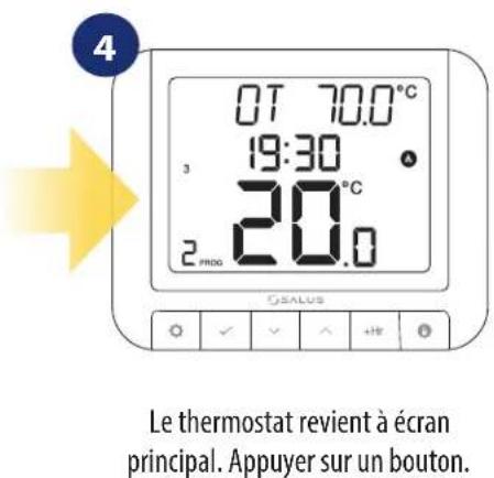Salus RT 520 RF - OpenTherm - Configuration eau chaude - 2