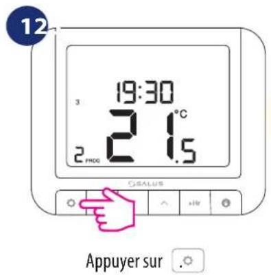 Salus RT 520 RF - Mode vacances - 1
