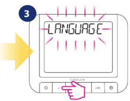 Salus RT 520 RF - Langue - 3