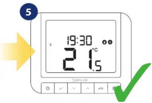 Salus RT 520 RF - Mode manuel - 5