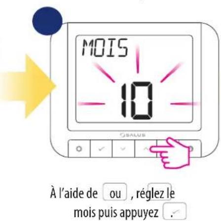 Salus RT 520 RF - Mode vacances - 5
