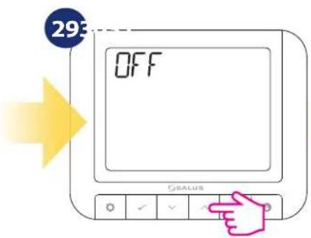 Salus RT 520 RF - Première séquence de mise sous tension et configuration - 27