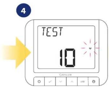 Salus RT 520 RF - Testez le processus d'appairage - 2