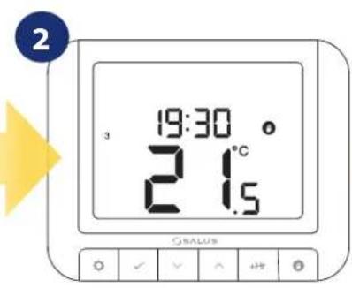 Salus RT 520 RF - Mode manuel - 2