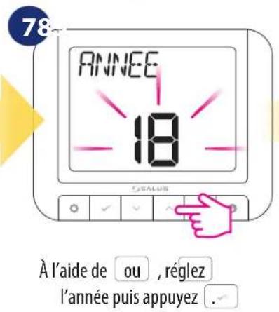 Salus RT 520 RF - Heure/Date - 7