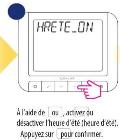 Salus RT 520 RF - Heure/Date - 11
