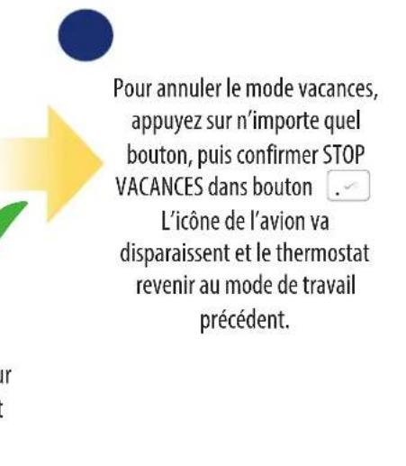 Salus RT 520 RF - Mode vacances - 11