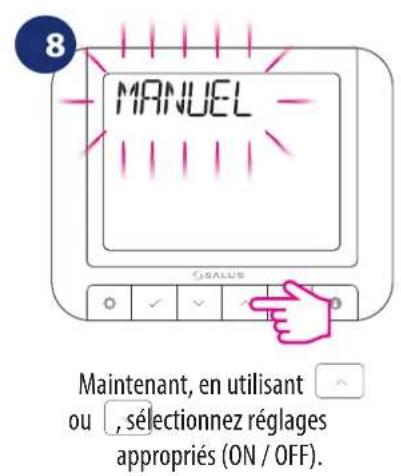 Salus RT 520 RF - Paramètres du propriétaire - 9