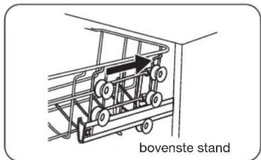 ETNA VW747RVS - De hoogte van de bovenste korf (type 1) aanpassen (afhankelijk van het model) - 4