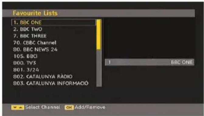 TECHWOOD VL47TV2011 - Setting Favourites - 1