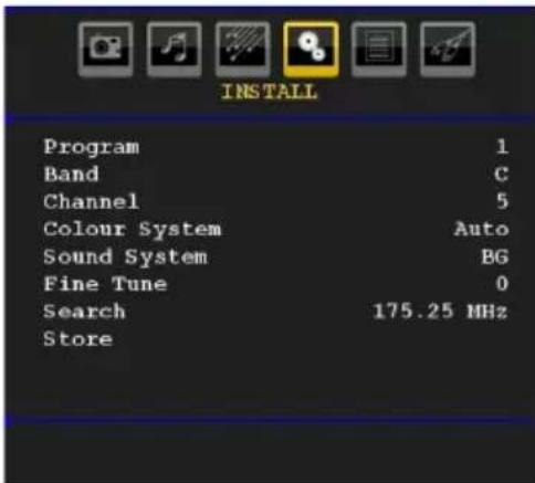 TECHWOOD VL47TV2011 - Install Menu - 1