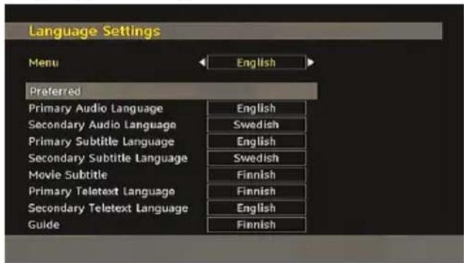 TECHWOOD VL47TV2011 - Language Settings - 1