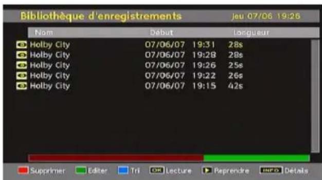 TECHWOOD VL47TV2011 - Regarder les programmes enregistrés - 1