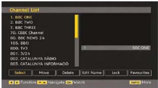 TECHWOOD VL47TV2011 - Channel List - 1