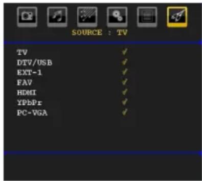 TECHWOOD VL47TV2011 - Menu Source - 1