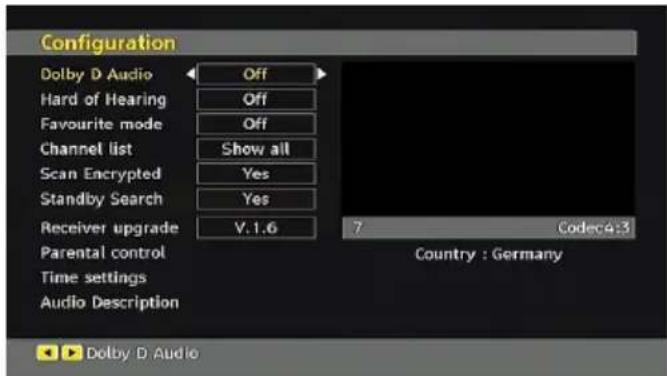TECHWOOD VL47TV2011 - Configuration - 1