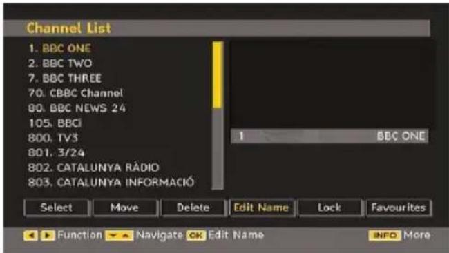 TECHWOOD VL47TV2011 - Renaming Channels - 1
