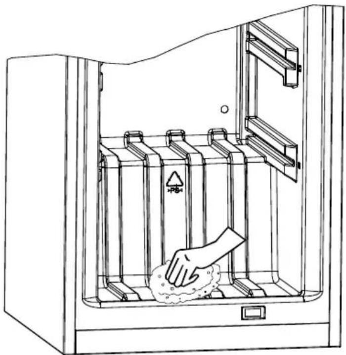 SABA CV214WH - Dégivrage du compartment du congélateur : - 1