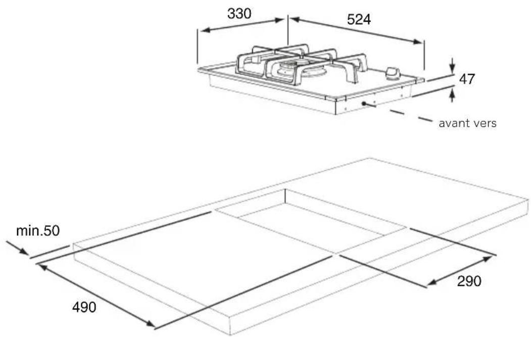 Pelgrim GK795ONYA - Dimensions hors tout GK731/732 - 1