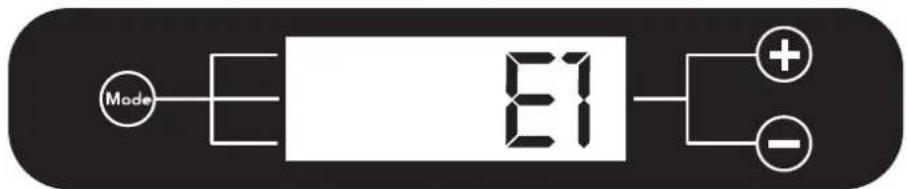 Mode E1 + -