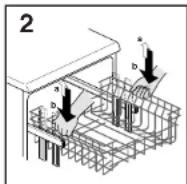 HOOVER DDY 095TXAUS - B.: NE JAMAIS SOULEVER OU BAISSER LE PANIER D'UN SEUL CÔTÉ (fig 3). - 2