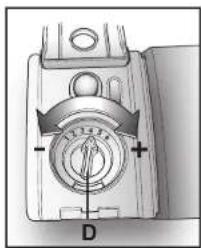 HOOVER DDY 095TXAUS - Regolazione del brillantante da 1 a 6 - 1