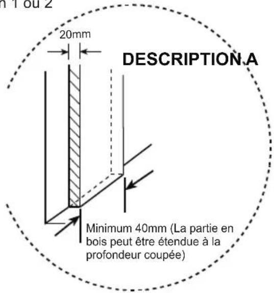 Carrefour Home HFE50BX11 - Tailles des placards coupés - 4