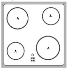 INDESIT HI 500.B IX - Type kookplaten - 2
