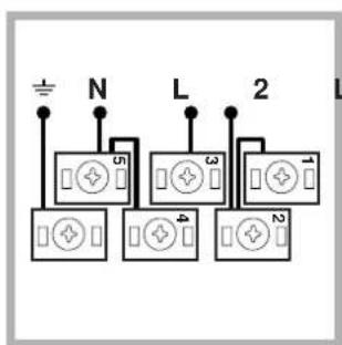 INDESIT HI 50 EK.B (WH) - Anschluss des Netzkabels - 5