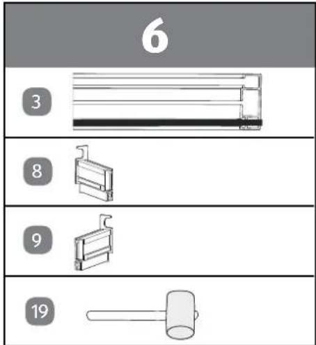 Easy Home Slim 48682 - Conseil pour la répartition des ressorts de fixation: - 1
